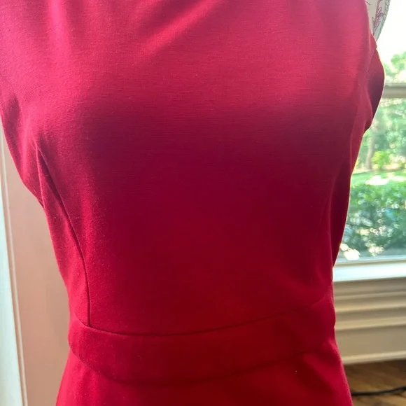 Forever 21 Red Sleeveless Knee Length Dress Size L - Picture 6 of 7